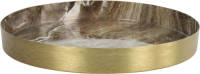 Tom Dienblad Marble 12 X 2 Cm Staal/nikkel Goud