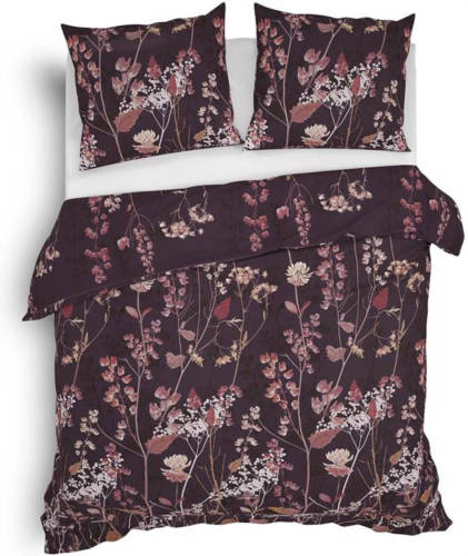 Smulderstextiel nl Heckett & Lane Revi Flanel Dekbedovertrek - Lits-jumeaux (240x200/220 Cm + 2 Slopen) - Flanel - Raisin Red