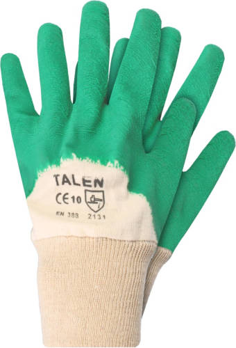 Talen Tools - Rozen Handschoenen - Katoen - Latex Coating - Maat Xl