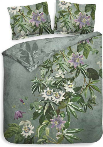 Smulderstextiel nl Heckett & Lane Bertil Dekbedovertrek - Lits-jumeaux (240x200/220 Cm + 2 Slopen) - Pu - Laurel Green