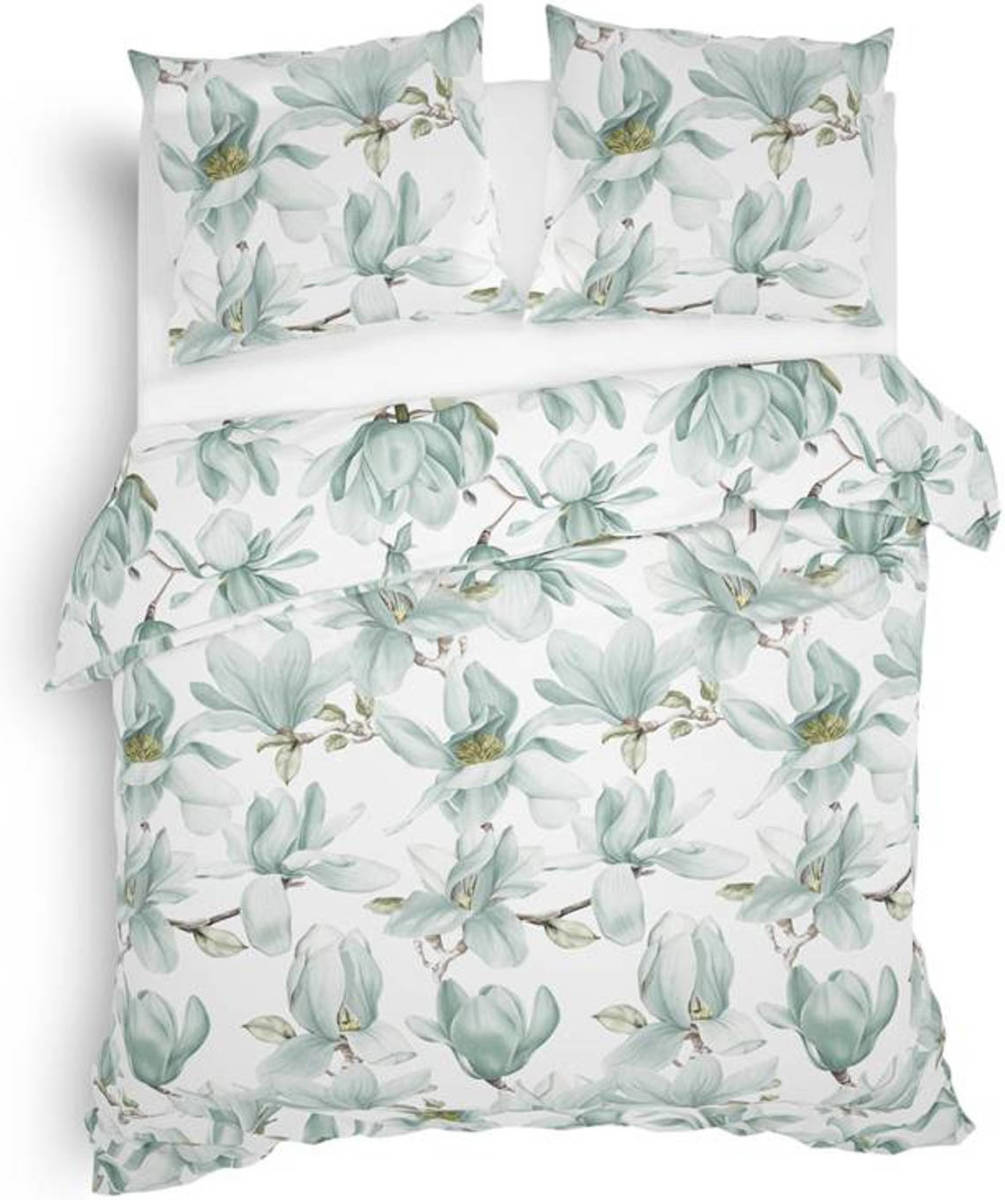 Smulderstextiel nl Heckett & Lane Annila Flanel Dekbedovertrek - Lits-jumeaux (240x200/220 Cm + 2 Slopen) - Flanel - Mint Green