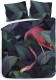 Slaap Vaak Heckett & Lane Byron Dekbedovertrek - Lits-jumeaux (260x200/220 Cm + 2 Slopen) - Pu - Dark Green