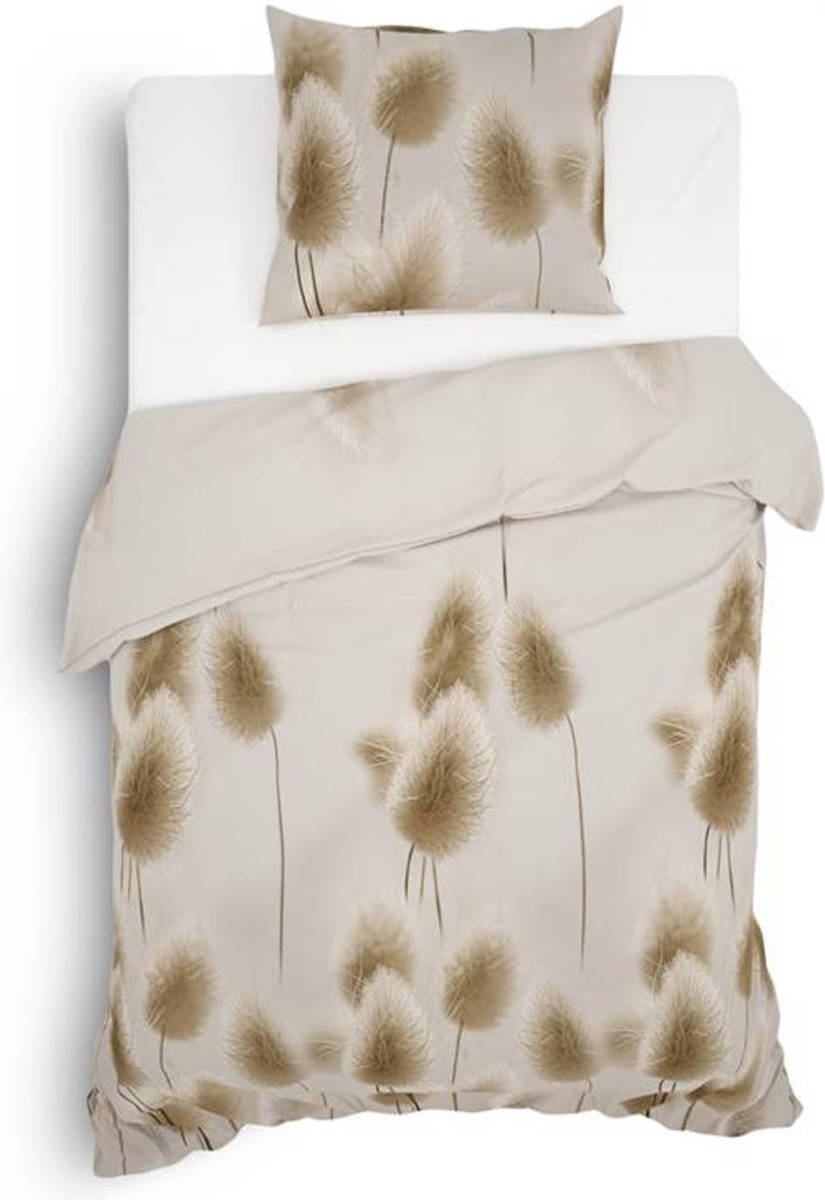 Lion Beddenshop Heckett & Lane Jonas Flanel Dekbedovertrek - 1-persoons (140x200/220 Cm + 1 Sloop) - Flanel - Buff Beige