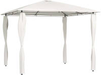 VidaXL Prieel Met Paalhoezen 160 G/m² 3x3x2,6 M Crèmekleurig