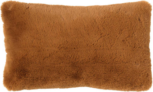 Dutch Decor Zaya - Sierkussen Unikleur 30x50 Cm Tobacco Brown - Bruin - Bruin