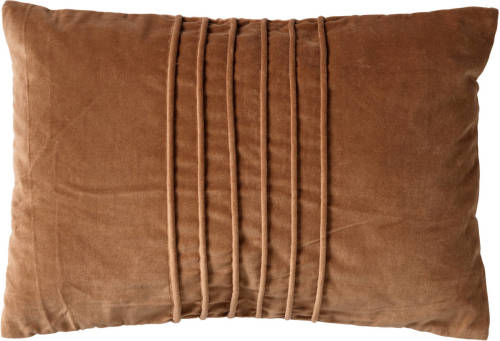 Dutch Decor Pax - Sierkussen Velvet 40x60 Cm Tobacco Brown - Bruin - Bruin