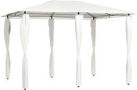 VidaXL Prieel Met Paalhoezen 160 G/m² 3x4x2,6 M Crèmekleurig