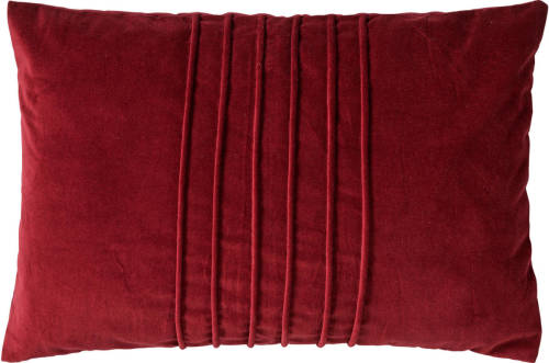 Dutch Decor Pax - Sierkussen Velvet 40x60 Cm Merlot - Rood - Rood