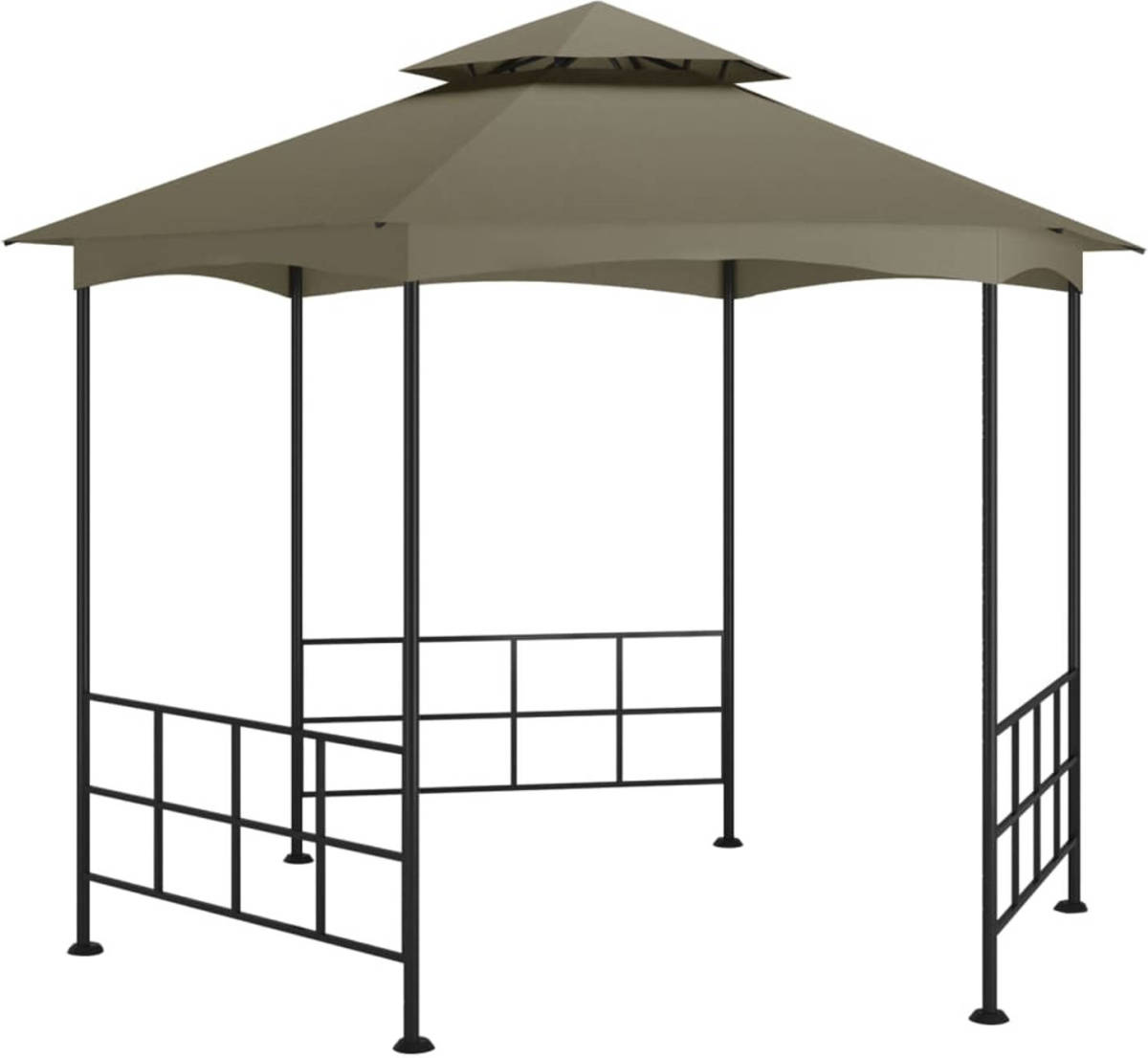 VidaXL Prieel Met Zijwanden 3,1x2,7 M Taupe