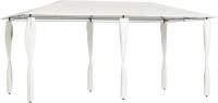 VidaXL Prieel Met Paalhoezen 160 G/m² 3x6x2,6 M Crèmekleurig