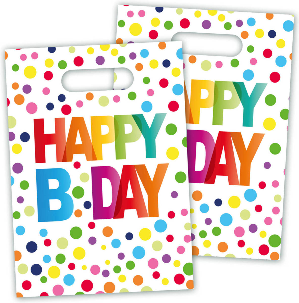 Folat Uitdeelzakjes ""Happy B Day"" 23 X 16,5 Cm 8 Stuks