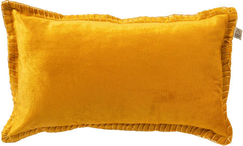 Dutch Decor Rebel - Sierkussen Velvet 30x50 Cm Golden Glow - Geel - Geel