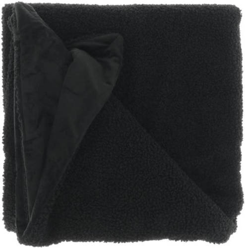 Unique Living Romie Fleece Plaid - Fleece Polyester - 150x200 Cm - Black