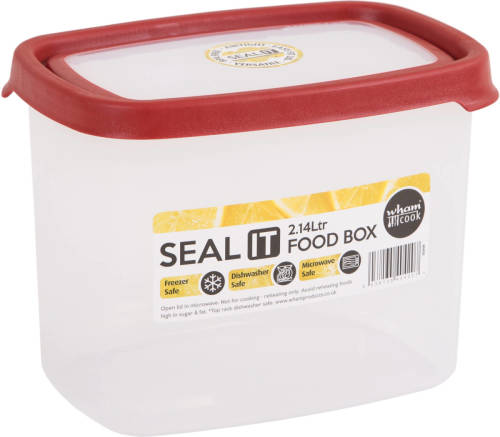 Vepa Bins Wham Vershoudbak Seal It 2,14 Liter Polypropyleen Rood