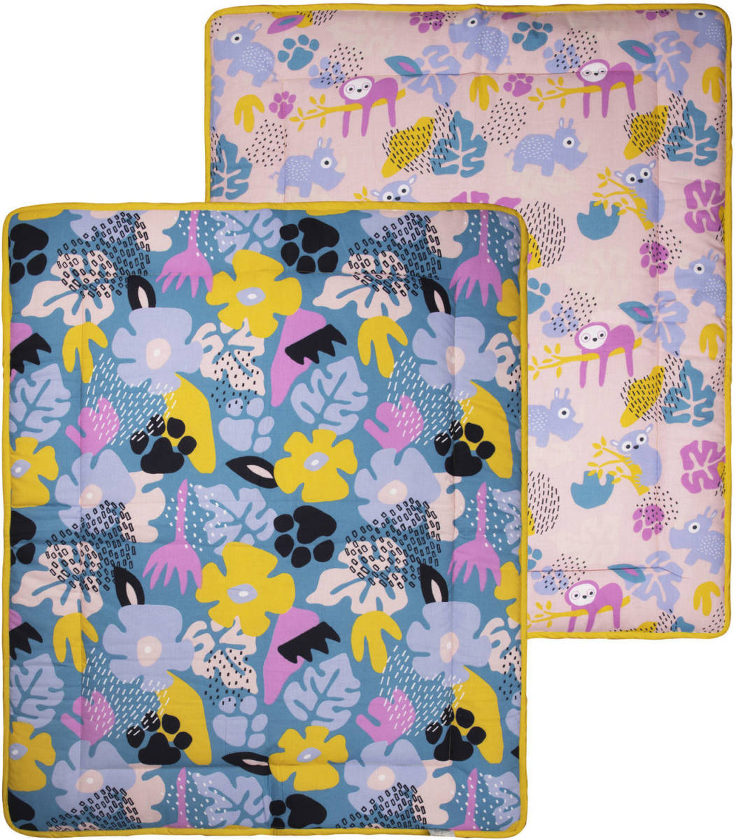 Shopsahopsa Briljant Baby Boxkleed Jungle Dusk 80 X 100 Cm Katoen 2-zijdig