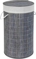 Wenko Wasmand 55 Liter 35 X 60 Cm Bamboe Grijs