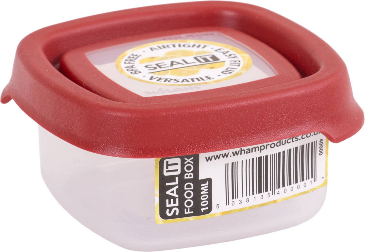 Vepa Bins Wham Vershoudbak Seal It 100 Ml Polypropyleen Rood