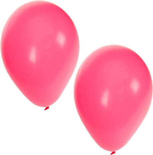 Bellatio Decorations 25x Stuks Roze Party Ballonnen Van 27 Cm - Ballonnen