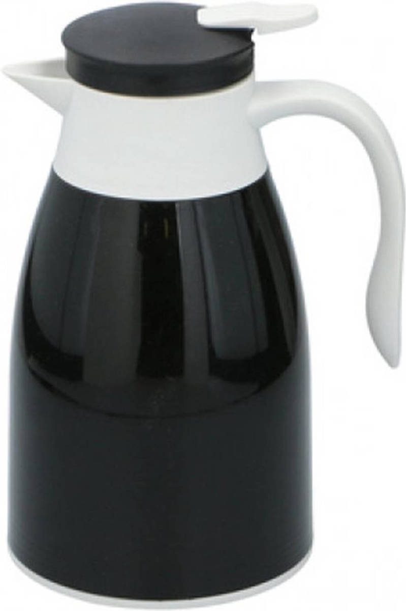 Discountershop Thermoskan 1 Liter- Isoleerkan - Thee Thermoskan - Zwart