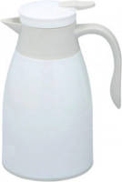 Discountershop Thermoskan 1 Liter- Isoleerkan - Thee Thermoskan - Thermos - Wit