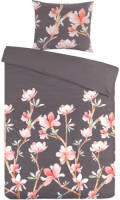 Papillon Esmee Dekbedovertrek - 1-persoons (140x200/220 Cm + 1 Sloop) - Katoen Satijn - Grijs