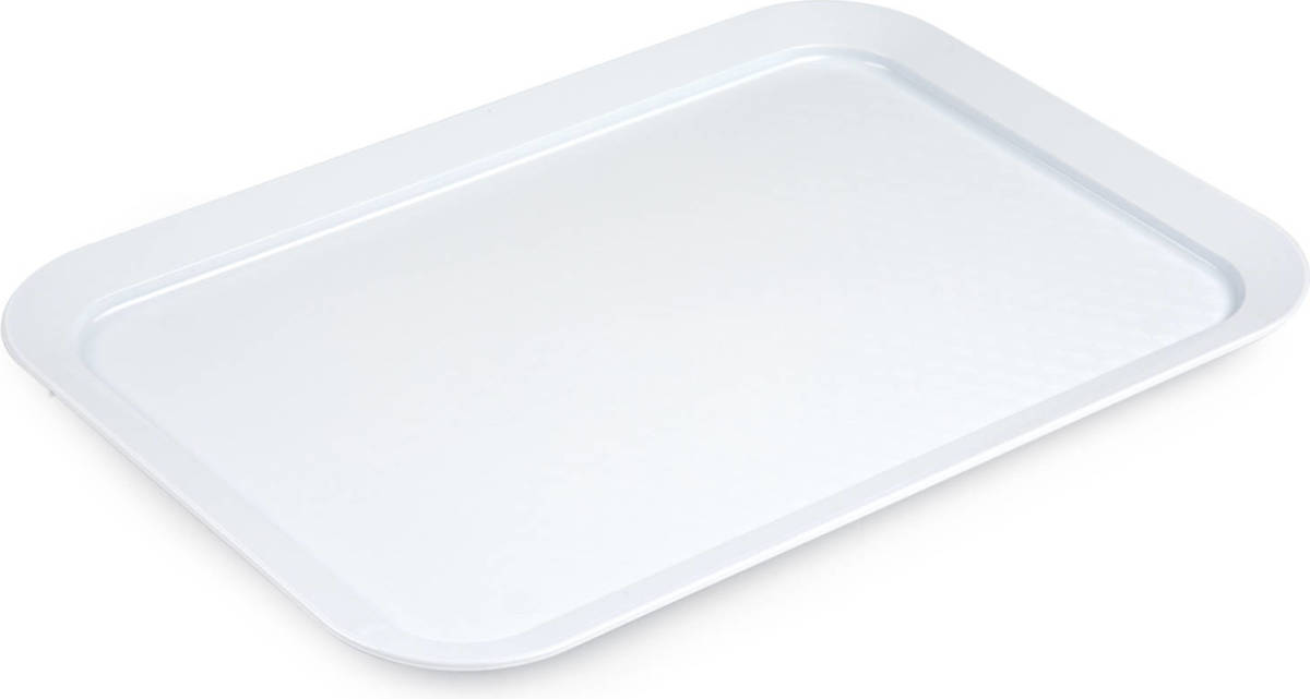Forte Plastics 1x Dienbladen Wit Kunststof 37,5 X 26 Cm - Dienbladen