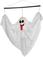 Funny Fashion Halloween - Wit Hangend Decoratie Spook 60 Cm - Halloween Poppen