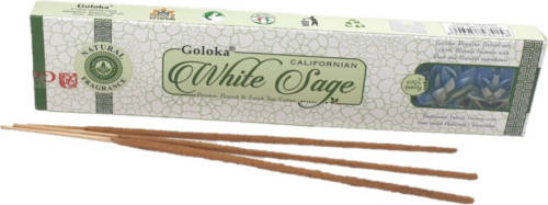 Shoppartners Pakje Goloko Wierook Witte Salie Geur Met 20 Stokjes - Wierookstokjes