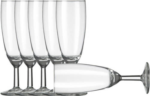 Royal Leerdam 6x Champagneglazen/flutes Transparant 150 Ml Vinata - Champagneglazen