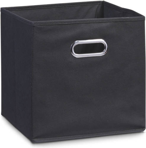 Shoppartners 1x Zwarte Opbergmanden/kastmanden 28 X 28 Cm - Opbergmanden