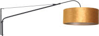 Steinhauer Wandlamp Elegant Classy 8135 Zwart Velours Kap Goud