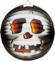 Fiestas Guirca Lampion Doodskop Halloween 26 Cm Papier Zwart