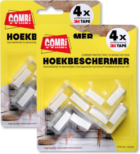 3m Zelfklevende Hoekbeschermer 8 Ex Combi-Label Hoekbeschermer Transparant
