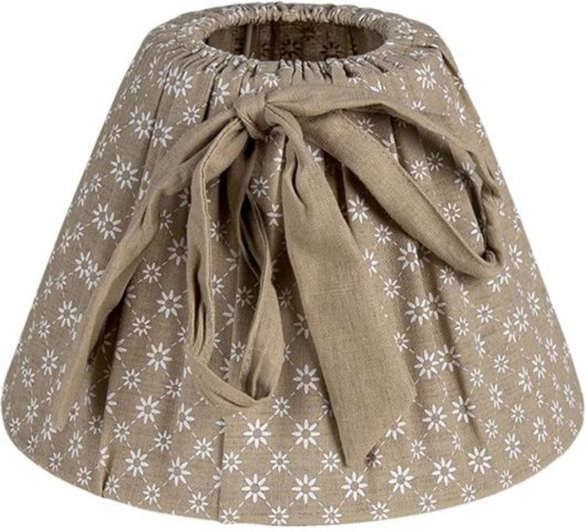 Clayre & Eef Beige Lampenkap Ø 25*16 Cm / E27 6lak0511