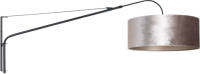 Steinhauer Wandlamp Elegant Classy 8134 Zwart Zilver Velours Kap