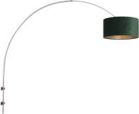 Steinhauer Wandlamp Sparkled Light 8145st Staal Kap Groen Velours