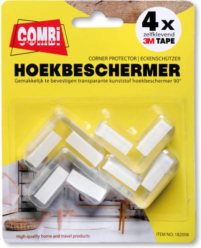 3m Zelfklevende Hoekbeschermer 4 Ex Combi-Label Hoekbeschermer Transparant