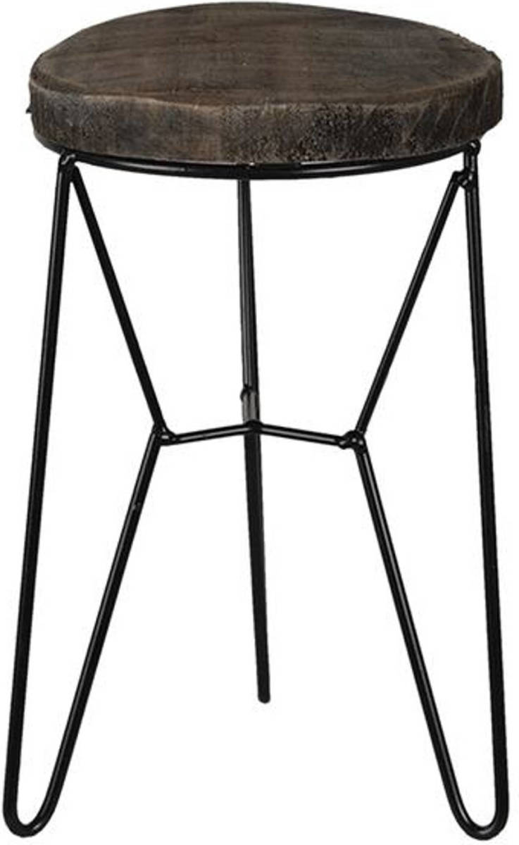 Clayre & Eef Plantentafeltje Ø 13*22 Cm 64939