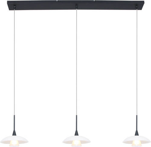 Steinhauer Hanglamp Tallerken Led 2654zw Zwart