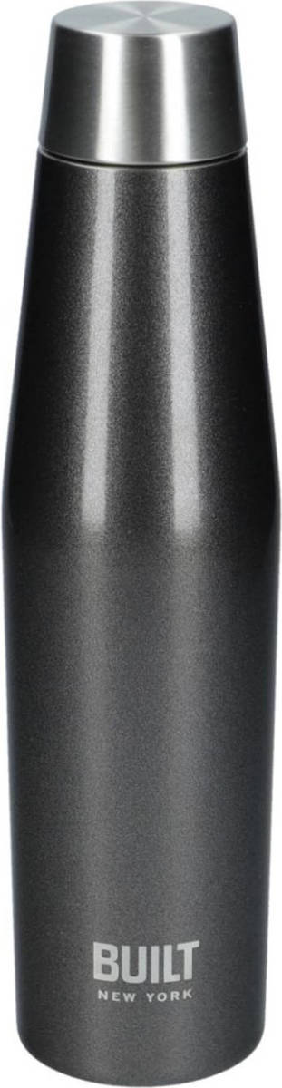 Enjoy2Cook Dubbelwandige Thermosfles, 0.54 Liter, Antraciet - Built New York Perfect Seal