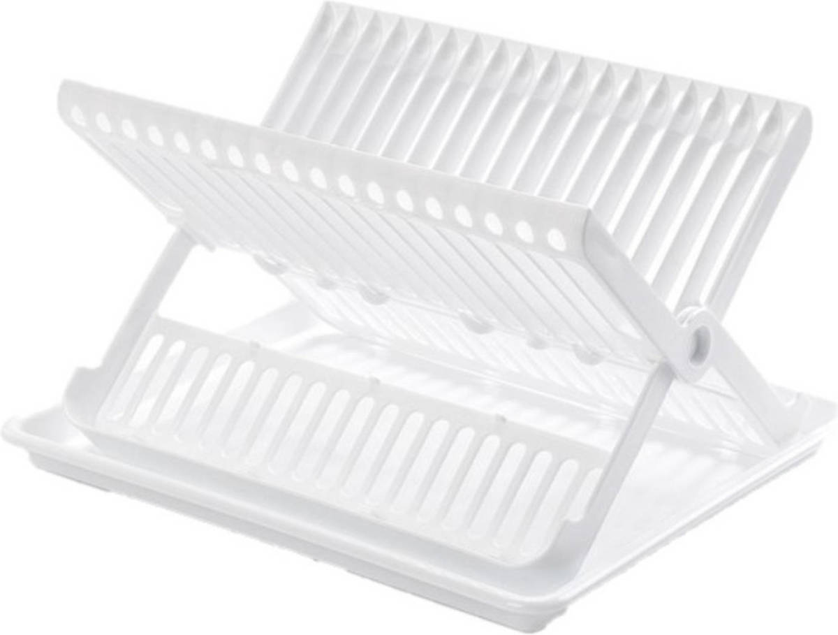Forte Plastics Wit Afdruiprek 2-laags Met Lekbak 37 X 33 X 21 Cm - Afdruiprekken