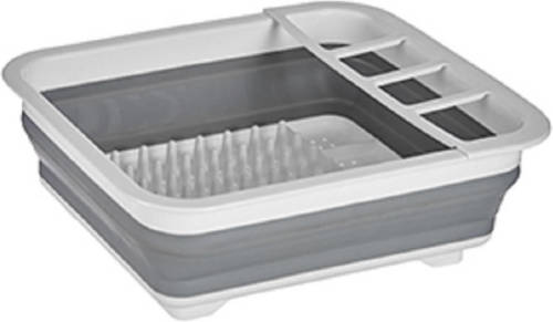 Yourstockshop Grijs/wit Opvouwbaar Afdruiprek 38 X 29 Cm - Afdruiprekken