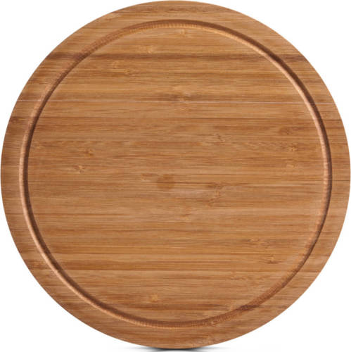 Shoppartners Ronde Snij/serveerplanken Met Sapgroef 25 Cm - Snijplanken