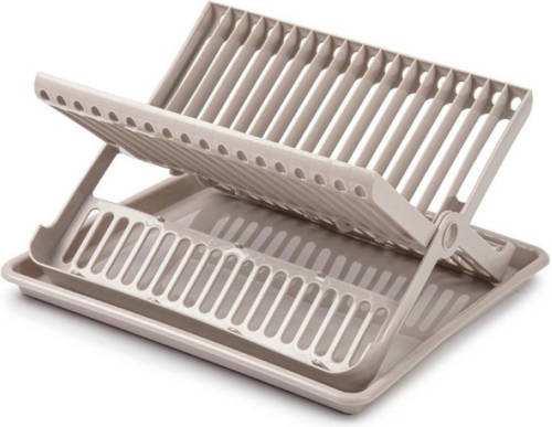 Forte Plastics Beige Afdruiprek 2-laags Met Lekbak 37 X 33 X 21 Cm - Afdruiprekken