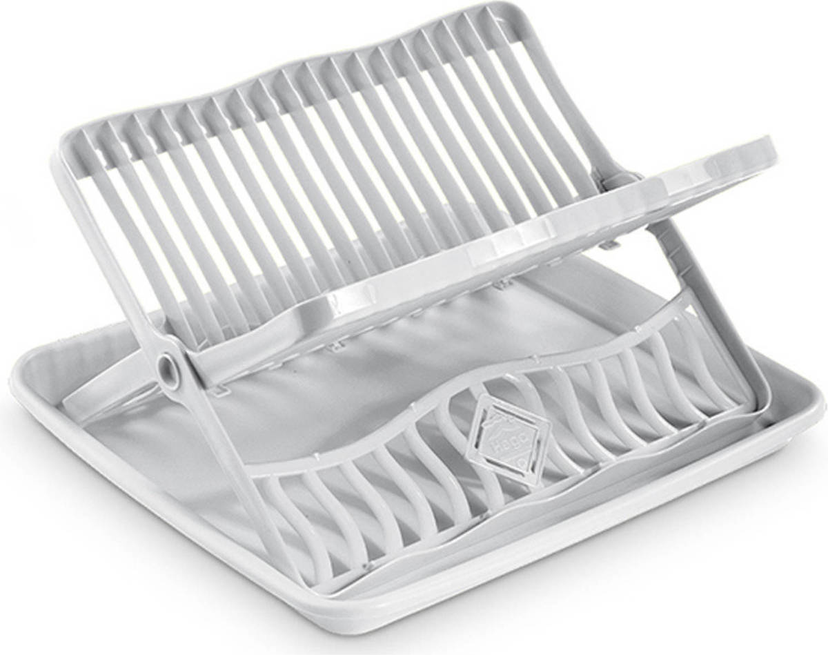 Hega Hogar Wit Afdruiprek 2-laags Met Lekbak 39 X 35 X 18 Cm - Afdruiprekken