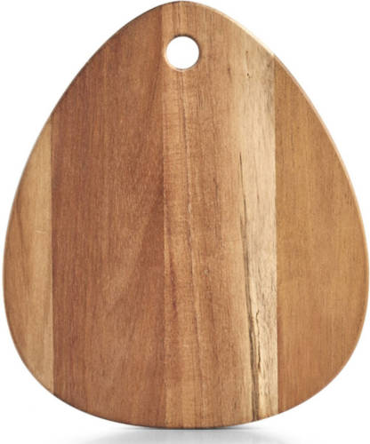 Shoppartners 1x Druppelvormige Houten Snij/serveerplanken 30 Cm - Snijplanken