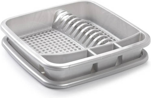 Forte Plastics Lichtgrijs Afdruiprek Met Lekbak 39 X 39 Cm - Afdruiprekken