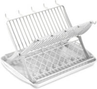 Hega Hogar Wit Afdruiprek 2-laags Met Lekbak 43 X 32 X 25 Cm - Afdruiprekken