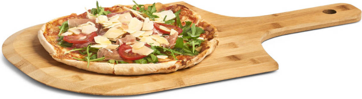 Shoppartners 1x Houten Snij/serveerplanken Voor Pizza 53 Cm - Snijplanken