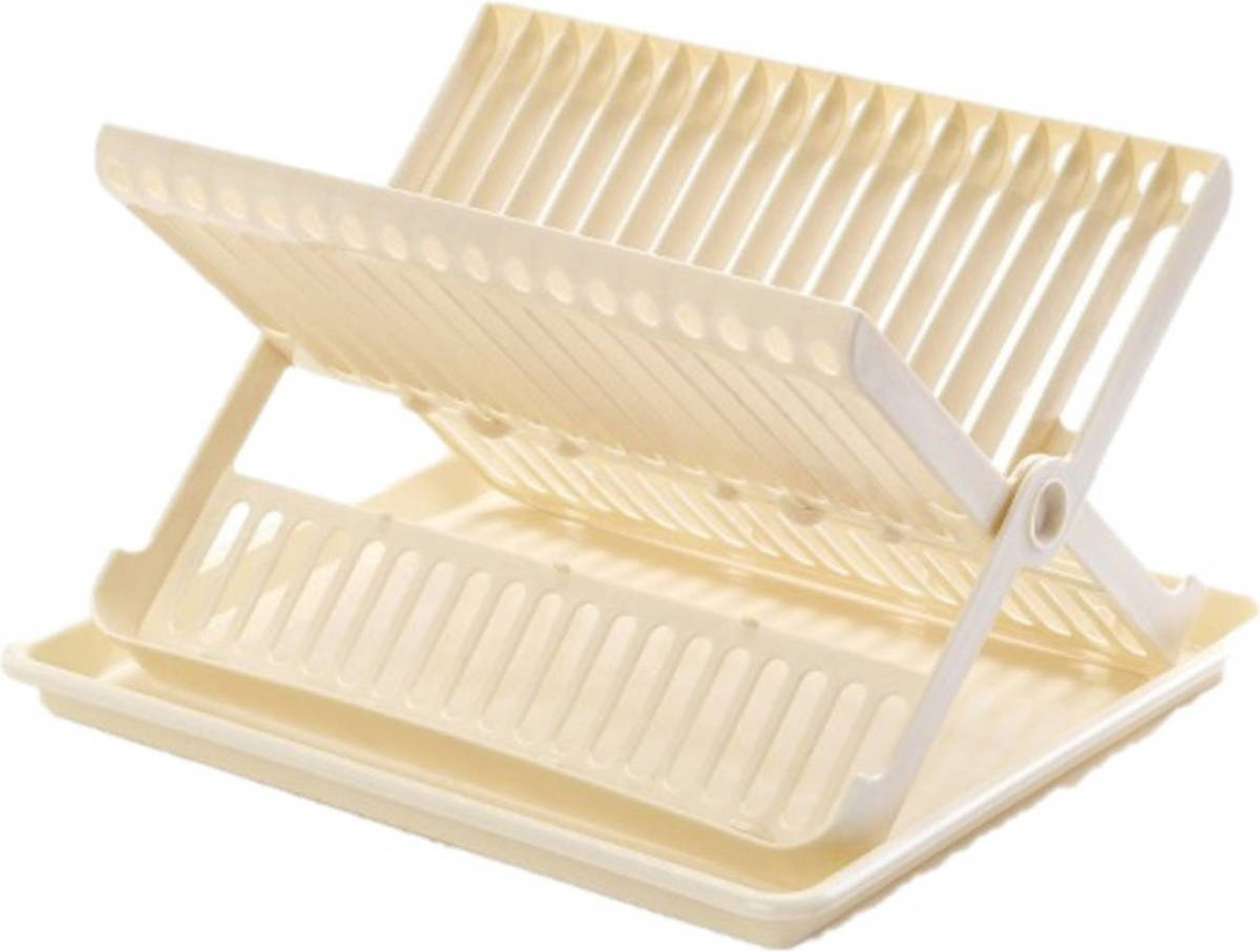 Forte Plastics Creme Wit Afdruiprek 2-laags Met Lekbak 37 X 33 X 21 Cm - Afdruiprekken